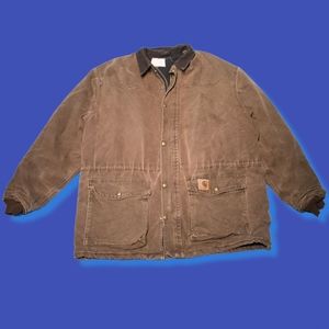 Vintage Carhartt Ranch Coat With Corduroy Collar